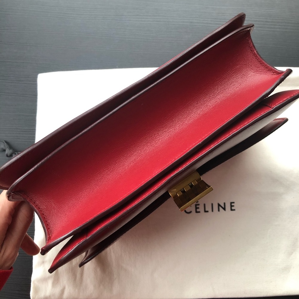 CELINE MEDIUM CLASSIC BAG IN BOX CALFSKIN - Picture 7 of 8